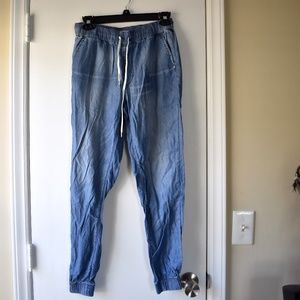 Bullhead soft jean joggers size small drawstring